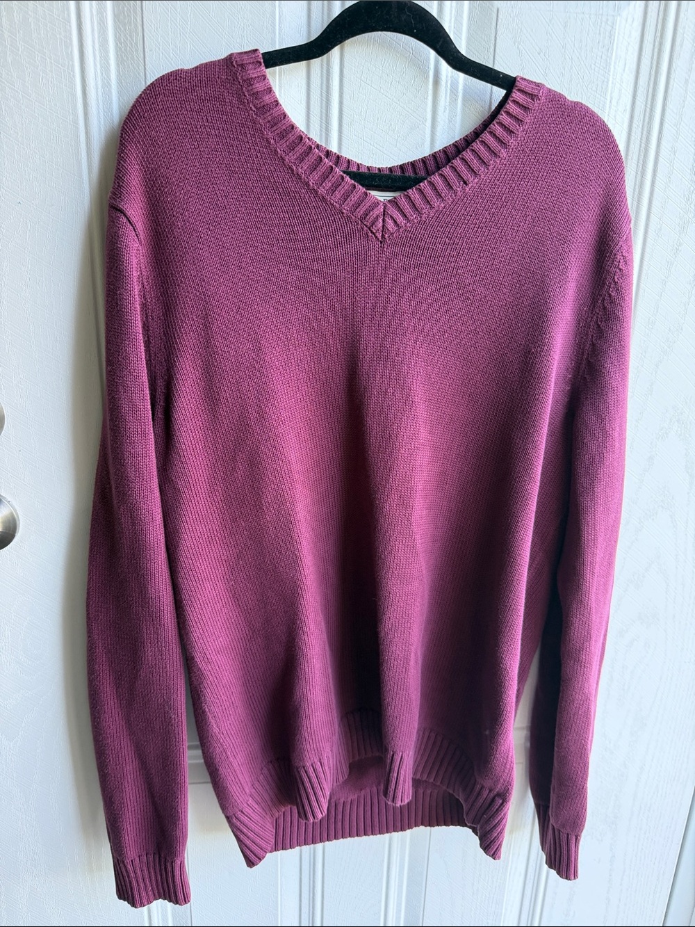 L.L. Bean 100% Cotton V Neck Sweater Men’s M-Tall